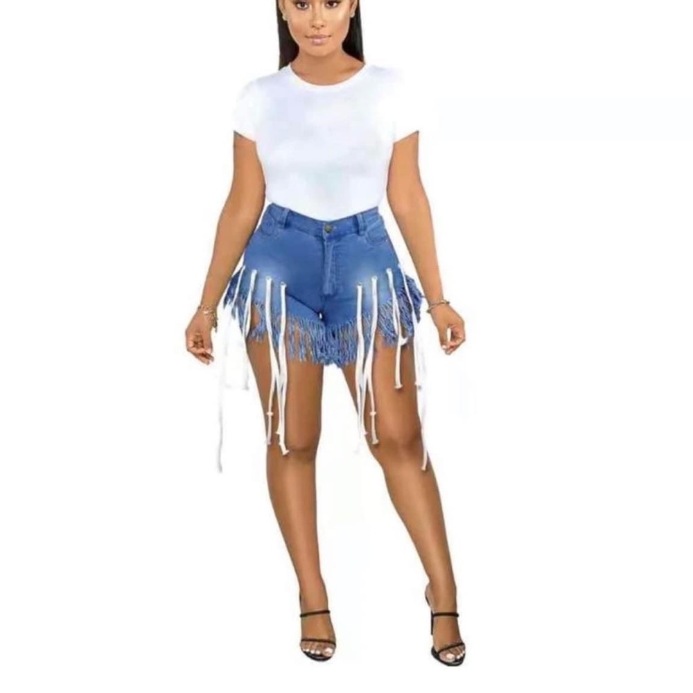 Fringe shorts only